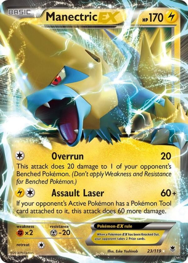 Manectric EX 23/119 Holofoil XY – Phantom Forces