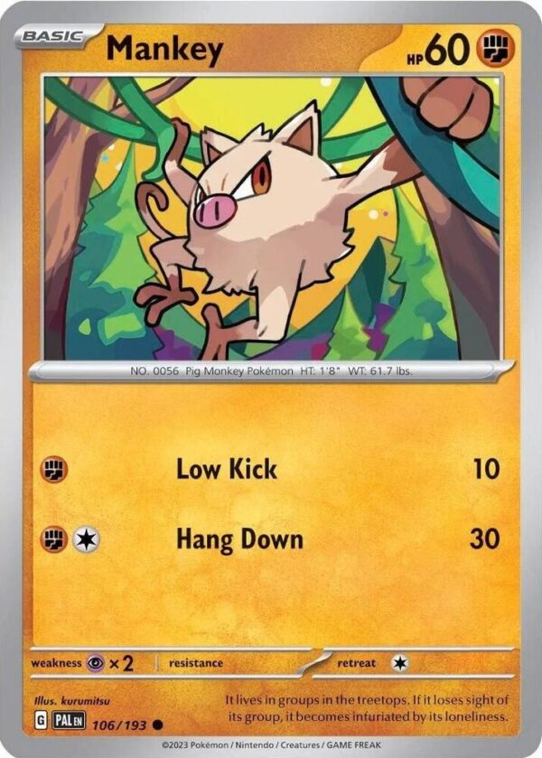 Mankey 106/193 (Cosmos Holo) Holofoil Miscellaneous Cards & Products