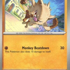 Mankey 107/198 Normal SV01: Scarlet & Violet Base Set Mankey 107/198 Normal SV01: Scarlet & Violet Base Set
