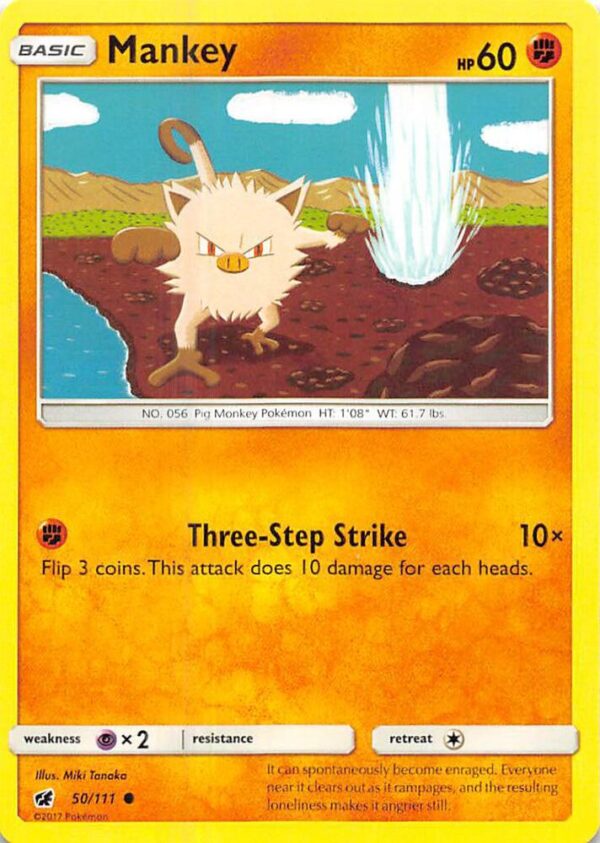 Mankey 50/111 Normal SM – Crimson Invasion