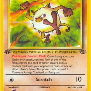 Mankey 55/64 1st Edition Jungle Mankey 55/64 1st Edition Jungle