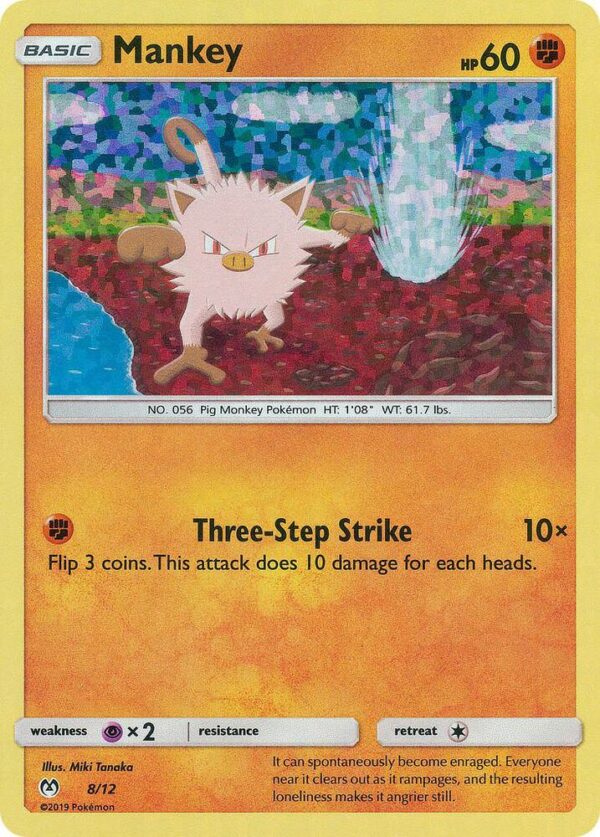 Mankey 8/12 008/012 Holofoil McDonald’s Promos 2019