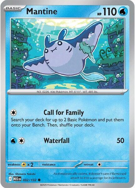 Mantine 032/132 Normal ME01: Mega Evolution Mantine 032/132 Normal ME01: Mega Evolution