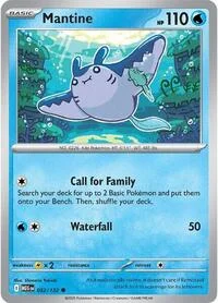 Mantine | 032/132 | Reverse Holofoil | ME01: Mega Evolution