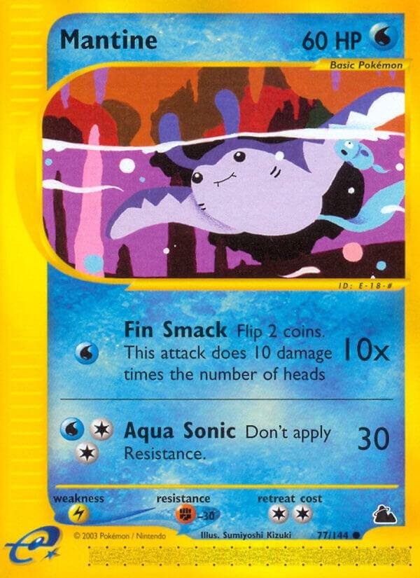Mantine 077/144 Reverse Holofoil Skyridge