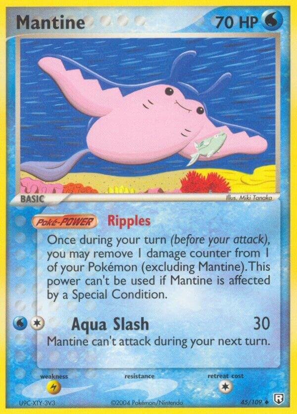 Mantine 45/109 Reverse Holofoil Team Rocket Returns Mantine 45/109 Reverse Holofoil Team Rocket Returns