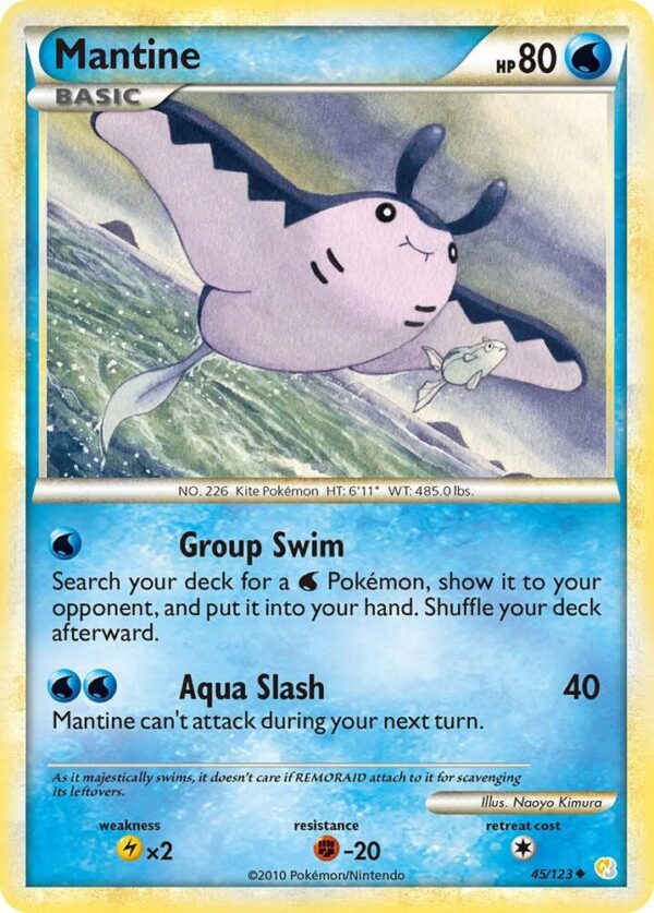 Mantine 45/123 Normal HeartGold SoulSilver Mantine 45/123 Normal HeartGold SoulSilver