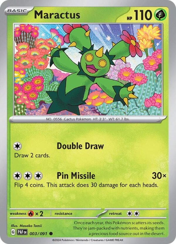 Maractus 003/091 Normal SV: Paldean Fates