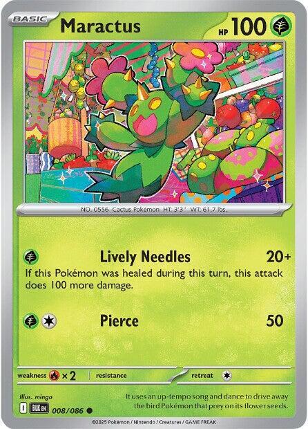 Maractus 008/086 Reverse Holofoil SV: Black Bolt Maractus 008/086 Reverse Holofoil SV: Black Bolt