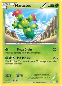 Maractus (11) | 11/114 | Reverse Holofoil | Black and White