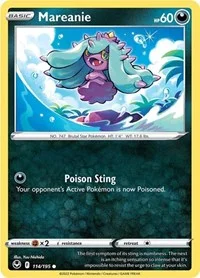 Mareanie | 114/195 | Reverse Holofoil | SWSH12: Silver Tempest