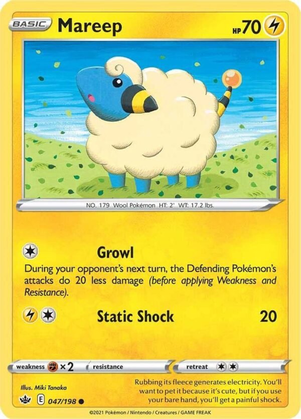 Mareep 047/198 Normal SWSH06: Chilling Reign Mareep 047/198 Normal SWSH06: Chilling Reign