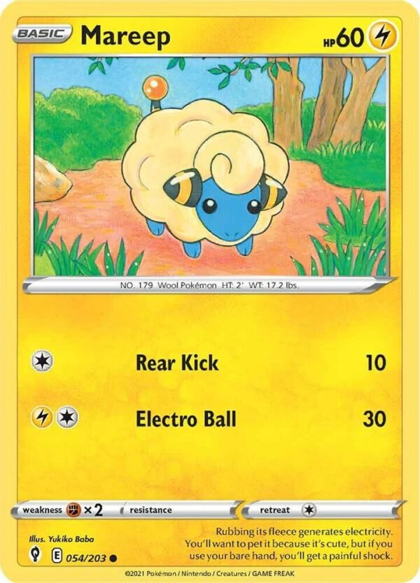 Mareep 054/203 Normal SWSH07: Evolving Skies Mareep 054/203 Normal SWSH07: Evolving Skies