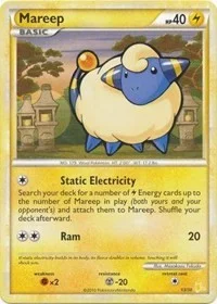 Mareep (#20) | 20/30 | Normal | HGSS Trainer Kit: Gyarados & Raichu