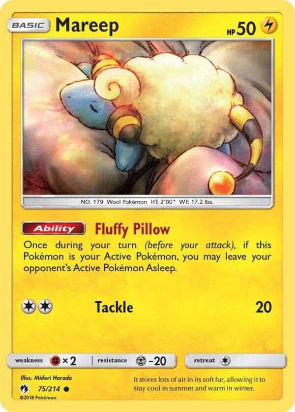 Mareep (75) 75/214 Normal SM – Lost Thunder Mareep (75) 75/214 Normal SM – Lost Thunder