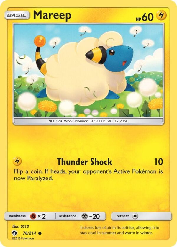 Mareep (76) 76/214 Normal SM – Lost Thunder