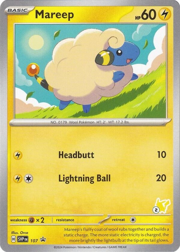 Mareep Pikachu 2 107 Normal Battle Academy 2024