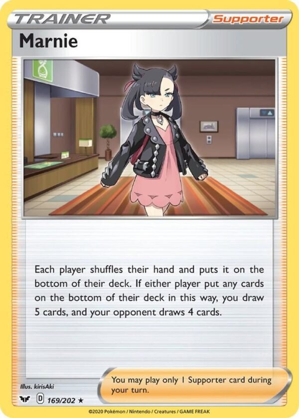 Marnie 169/202 Reverse Holofoil SWSH01: Sword & Shield Base Set