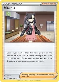 Marnie | 169/202 | Reverse Holofoil | SWSH01: Sword & Shield Base Set