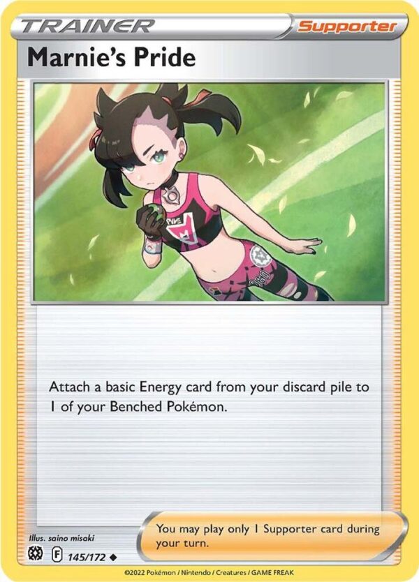 Marnie’s Pride 145/172 Reverse Holofoil SWSH09: Brilliant Stars