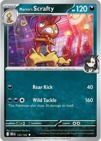 Marnie's Scrafty | 133/182 | Reverse Holofoil | SV10: Destined Rivals