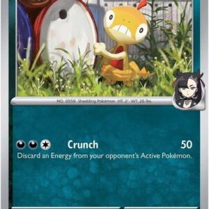 Marnie’s Scraggy 132/182 Reverse Holofoil SV10: Destined Rivals