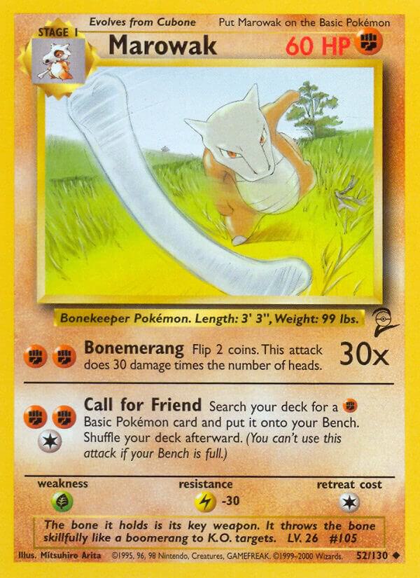Marowak 052/130 Normal Base Set 2
