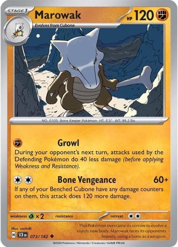 Marowak 073/142 Normal SV07: Stellar Crown Marowak 073/142 Normal SV07: Stellar Crown