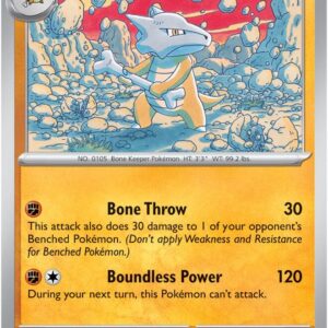 Marowak 105/165 Holofoil SV: Scarlet & Violet 151