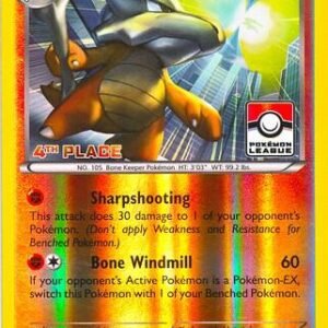 Marowak 78/162 (Pokemon League) [4th Place] 078/162 Reverse Holofoil League & Championship Cards