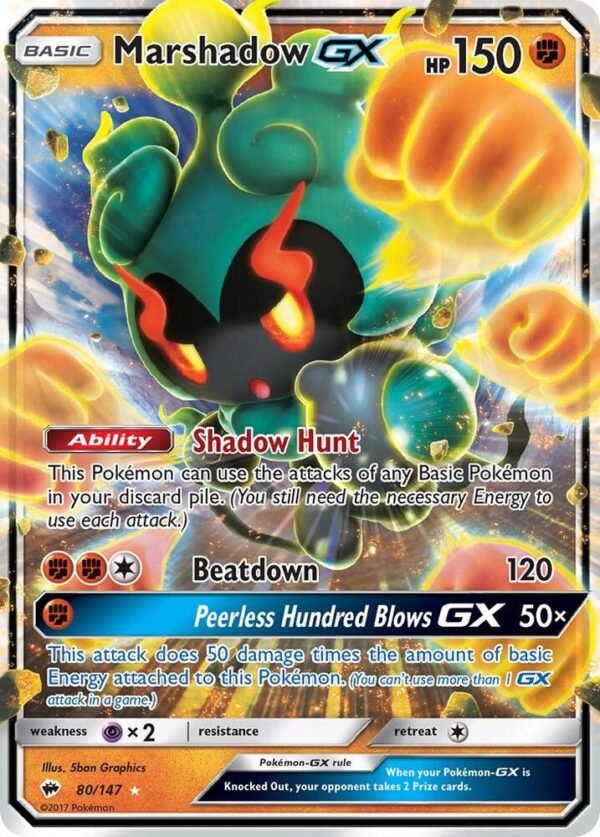 Marshadow GX 80/147 Holofoil SM – Burning Shadows Marshadow GX 80/147 Holofoil SM – Burning Shadows