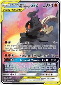 Marshadow & Machamp GX (199) (Full Art) | 199/214 | Holofoil | SM - Unbroken Bonds