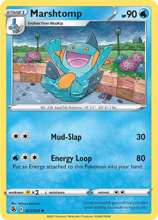 Marshtomp 063/264 Reverse Holofoil SWSH08: Fusion Strike