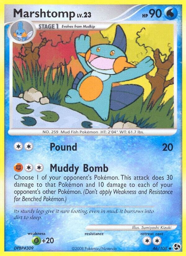 Marshtomp 46/106 Reverse Holofoil Great Encounters Marshtomp 46/106 Reverse Holofoil Great Encounters