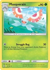 Masquerain | 8/149 | Reverse Holofoil | SM Base Set