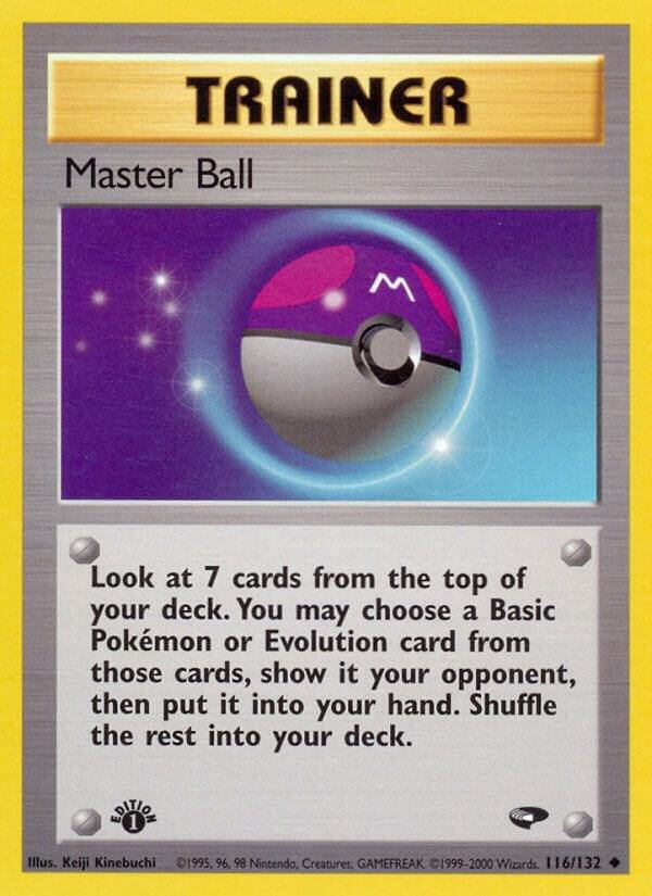 Master Ball 116/132 1st Edition Gym Challenge Master Ball 116/132 1st Edition Gym Challenge