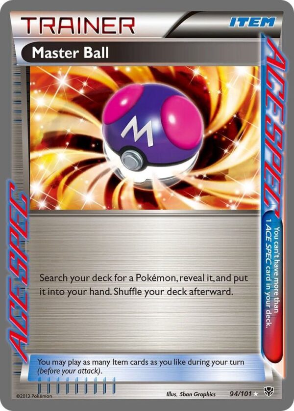 Master Ball 94/101 Holofoil Plasma Blast Master Ball 94/101 Holofoil Plasma Blast