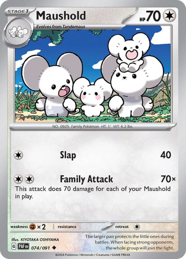 Maushold 074/091 Reverse Holofoil SV: Paldean Fates