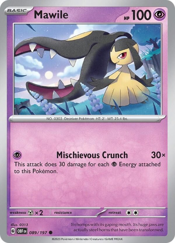 Mawile 089/197 Normal SV03: Obsidian Flames