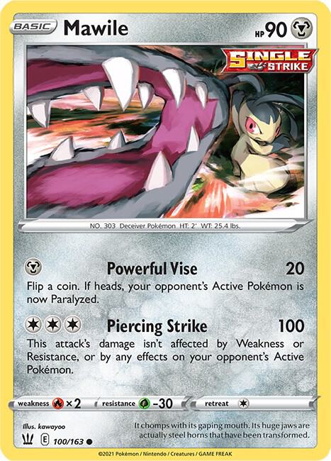 Mawile 100/163 Normal SWSH05: Battle Styles