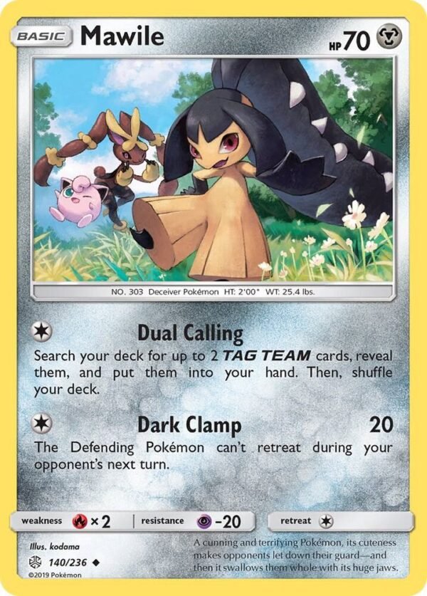 Mawile 140/236 Reverse Holofoil SM – Cosmic Eclipse