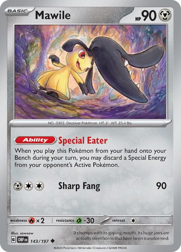 Mawile 143/197 Normal SV03: Obsidian Flames Mawile 143/197 Normal SV03: Obsidian Flames