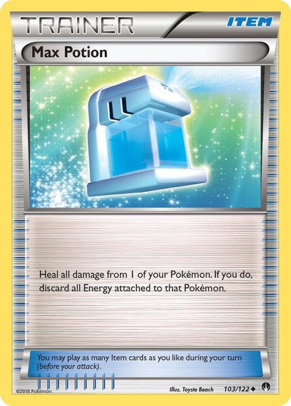 Max Potion 103/122 Reverse Holofoil XY – BREAKpoint Max Potion 103/122 Reverse Holofoil XY – BREAKpoint