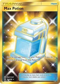 Max Potion (Secret) | 164/145 | Holofoil | SM - Guardians Rising