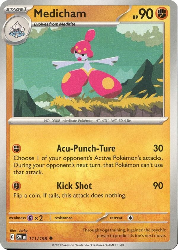 Medicham 111/198 Reverse Holofoil SV01: Scarlet & Violet Base Set