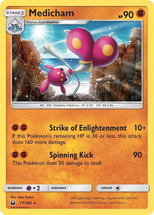 Medicham 77/168 Normal SM – Celestial Storm