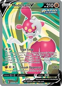 Medicham V (Full Art) | 185/203 | Holofoil | SWSH07: Evolving Skies