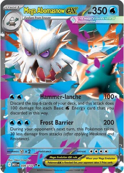Mega Abomasnow ex 036/132 Holofoil ME01: Mega Evolution