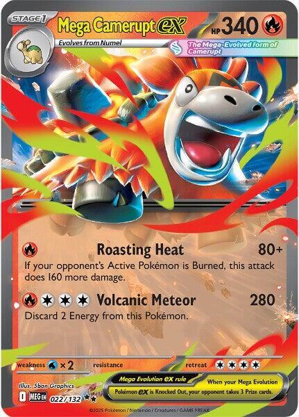 Mega Camerupt ex 022/132 Holofoil ME01: Mega Evolution