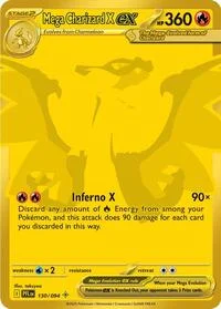 Mega Charizard X ex | 130/094 | Holofoil | ME02: Phantasmal Flames